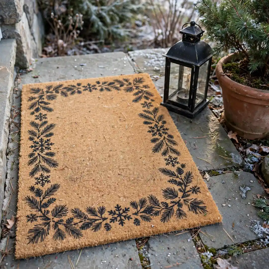 Design 17 Stenciled Winter Doormat