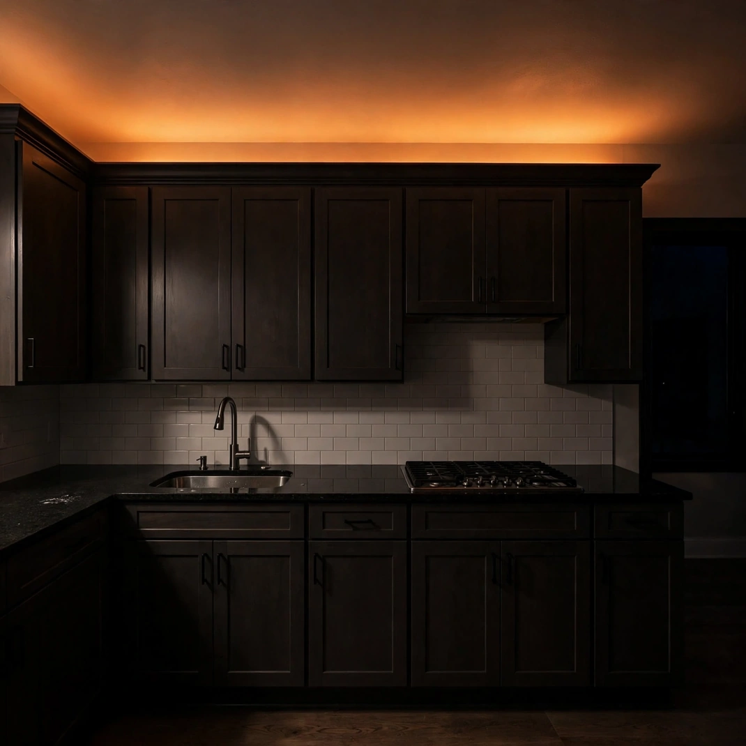 Design 17 Wash The Ceiling With A Hidden Coppery Glow