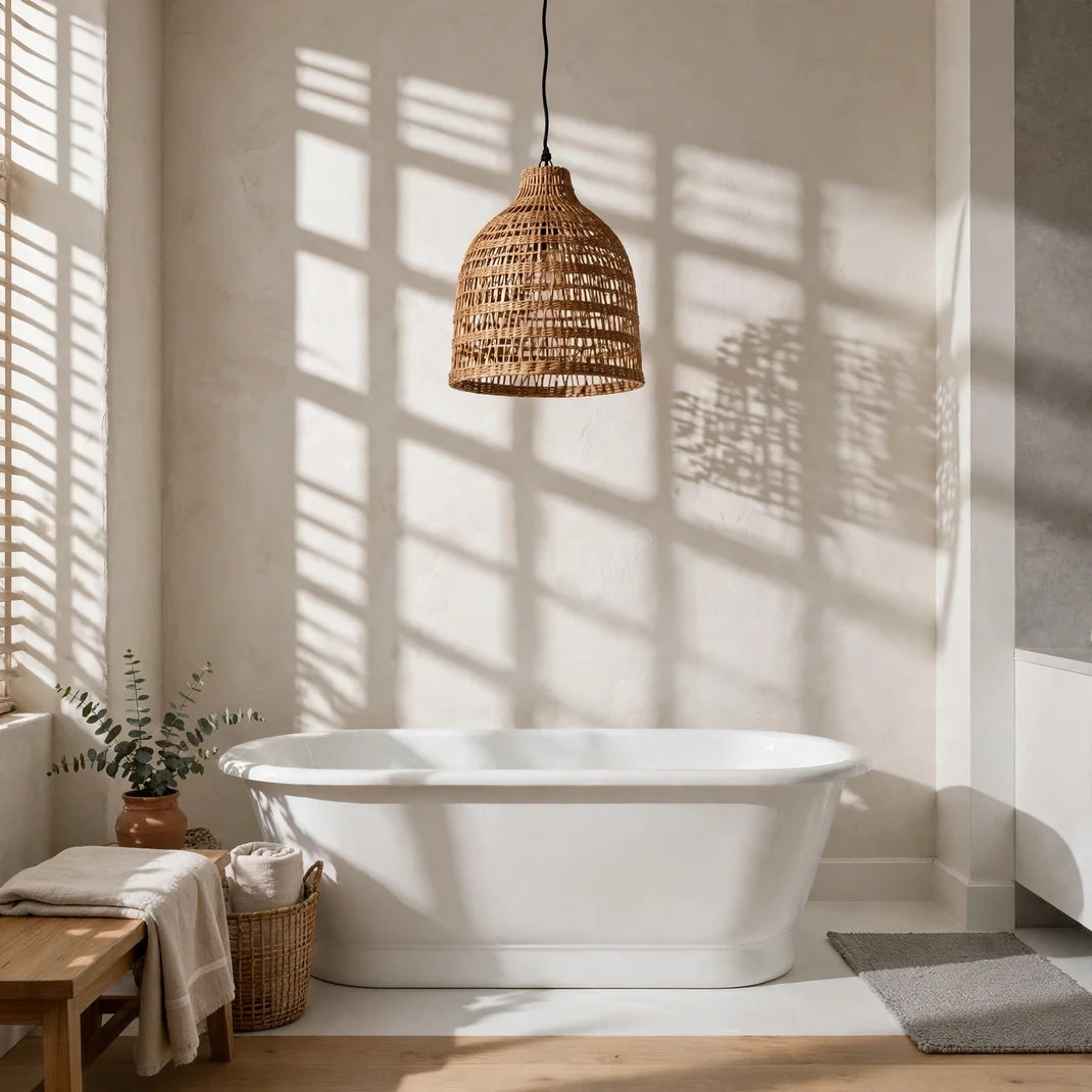 Design 17 Woven Rattan Pendant Light