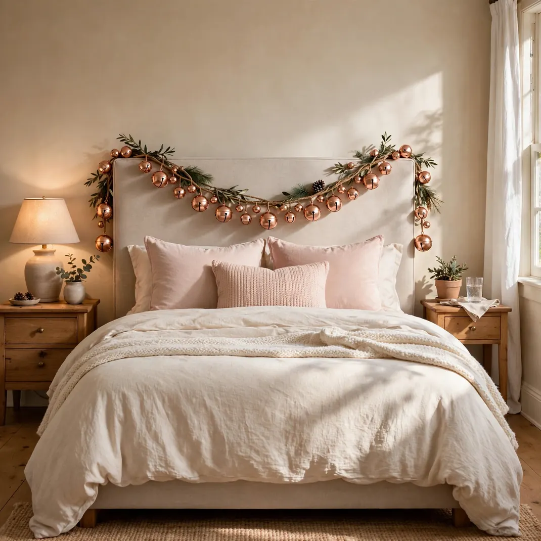 Design 18 Rose Gold Jingle Bell Garland