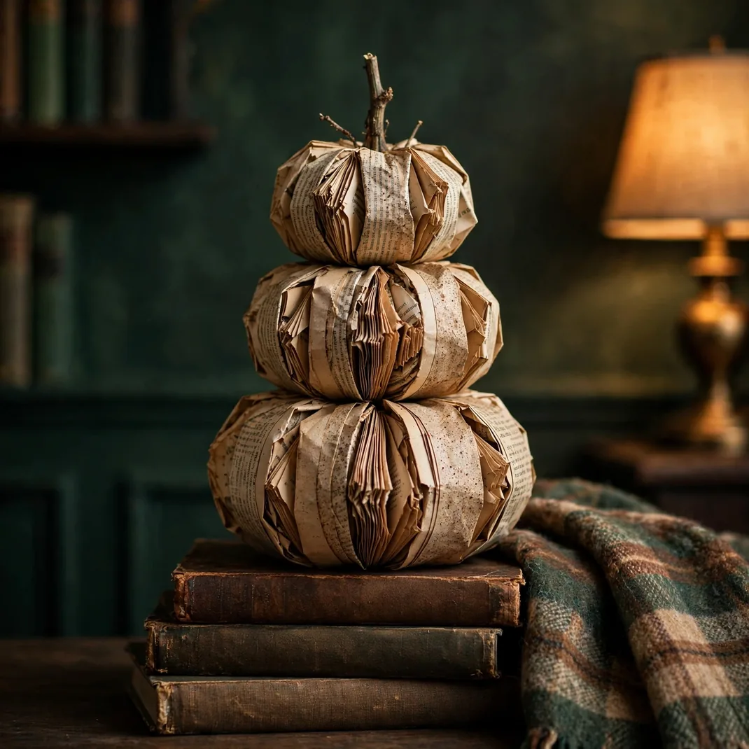 Design 19 Folded Book Page Pumpkins