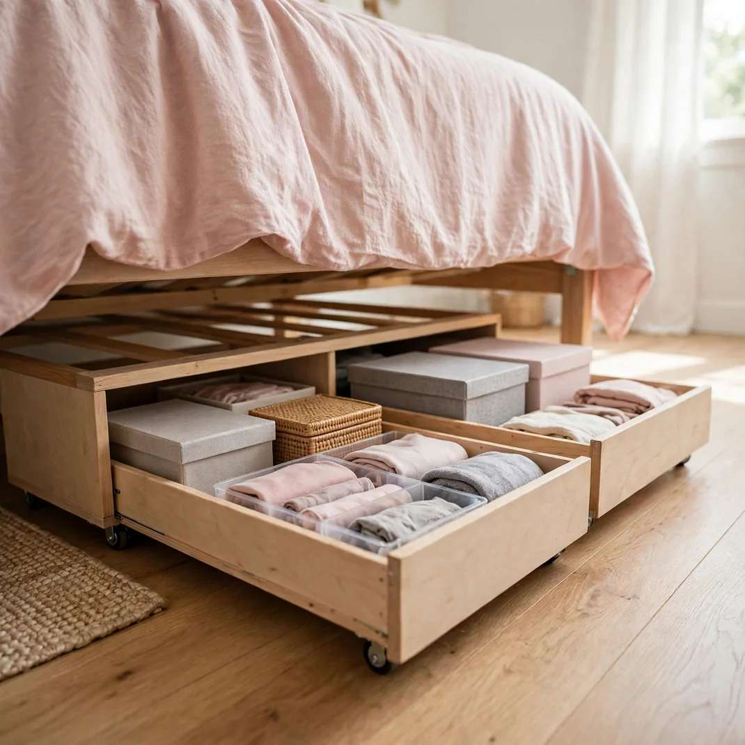 Design 19 Rolling Under Bed Storage