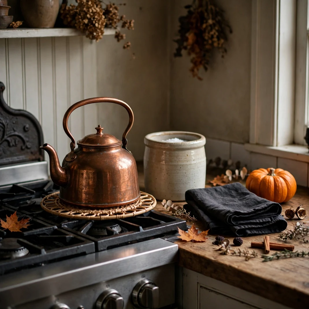 Design 2 Build A Copper Kettle Moment Beside The Range