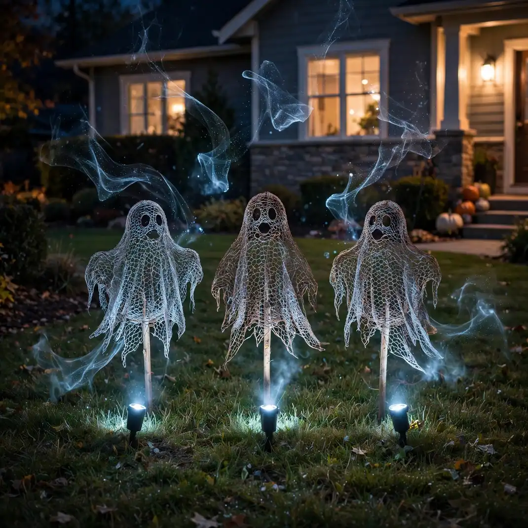 Design 2 Build Glowing Ghosts From Chicken Wire