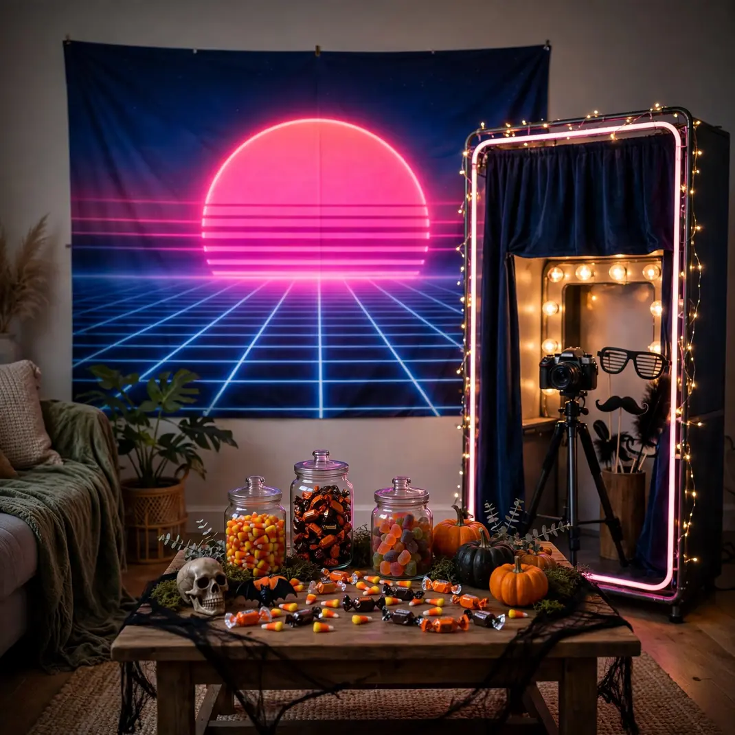 Design 2 Hang A Neon Grid Backdrop