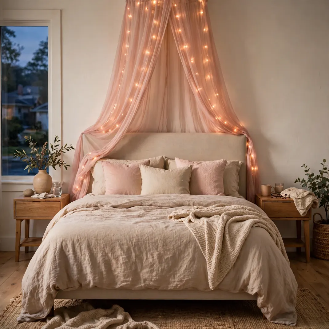 Design 2 Rose Gold Fairy Light Canopy