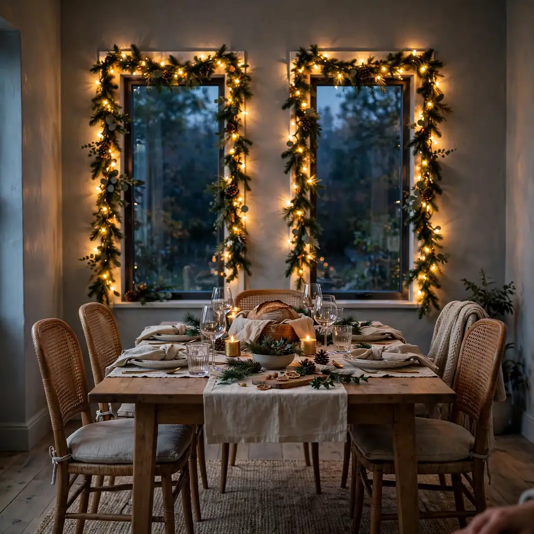 Design 2 Windows Lit Garland