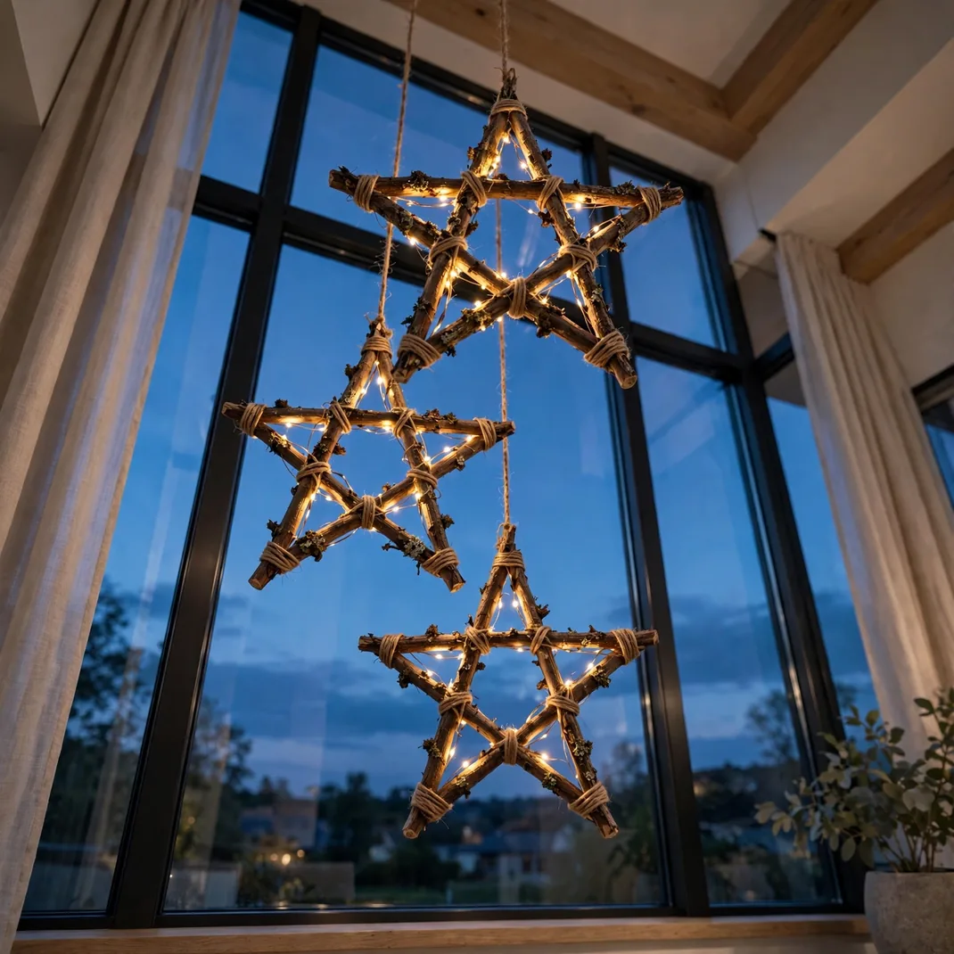 Design 20 Rustic Twig Star Decor