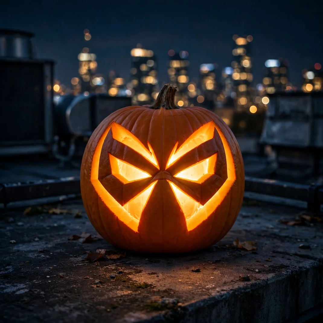 Design 20 Superhero Mask Pumpkin