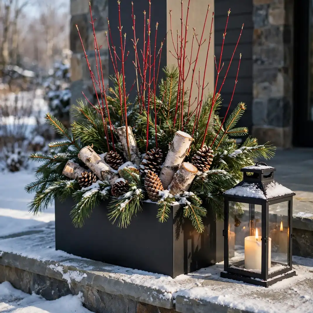 Design 20 Winter Porch Planter