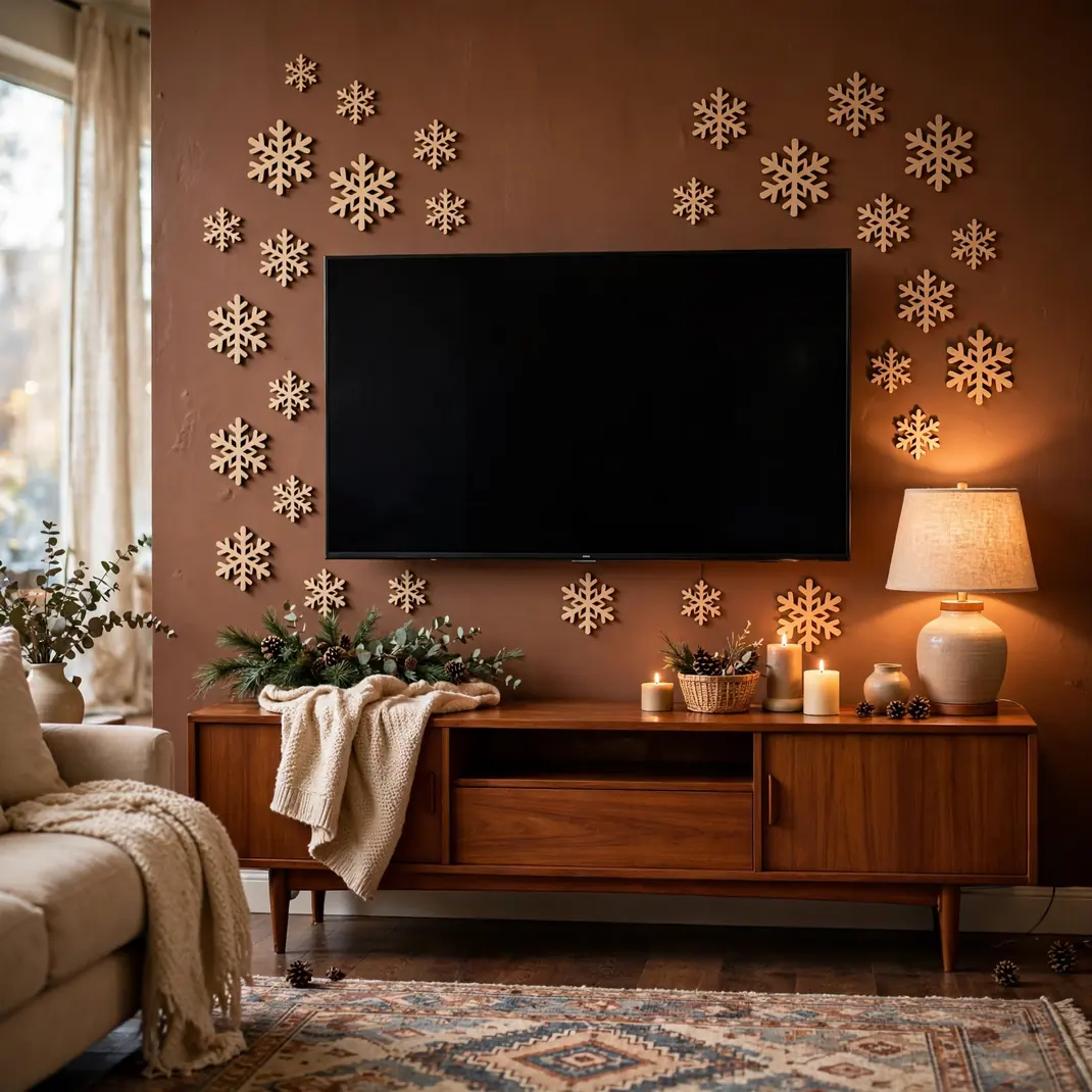 Design 20 Wooden Snowflake Scatter