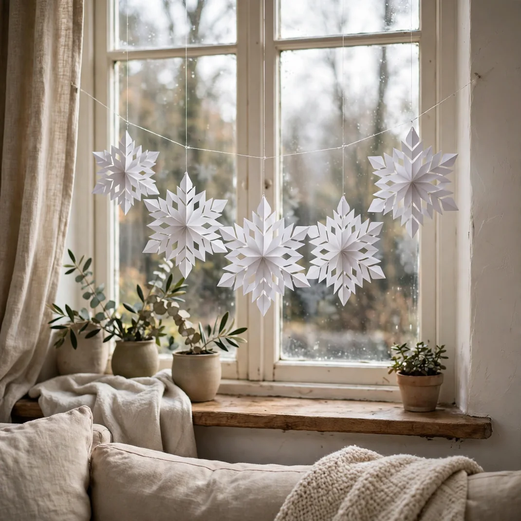 Design 21 Paper Snowflake Garland