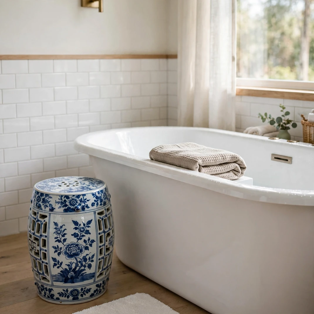 Design 21 Porcelain Garden Stool