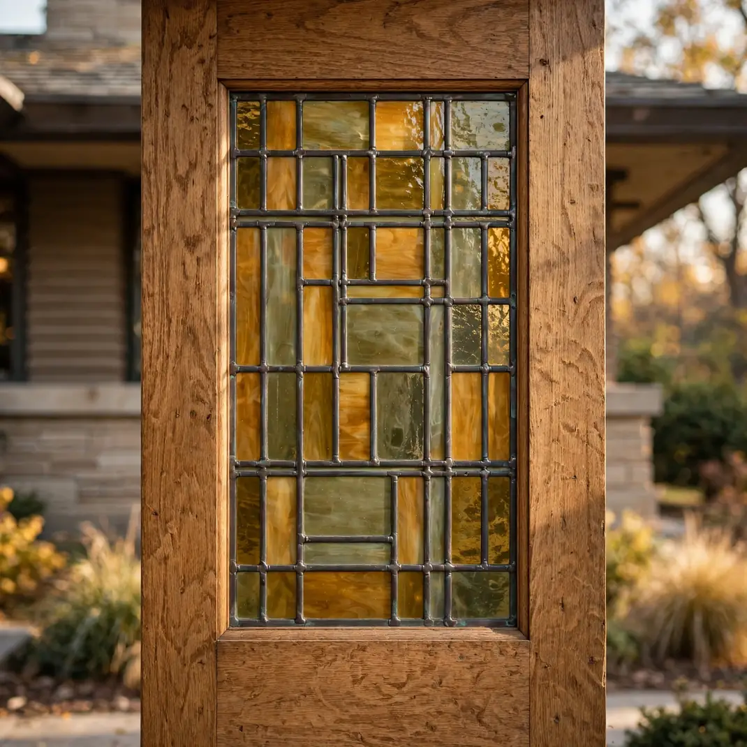 Design 21 Prairie Style Caming Glass Door