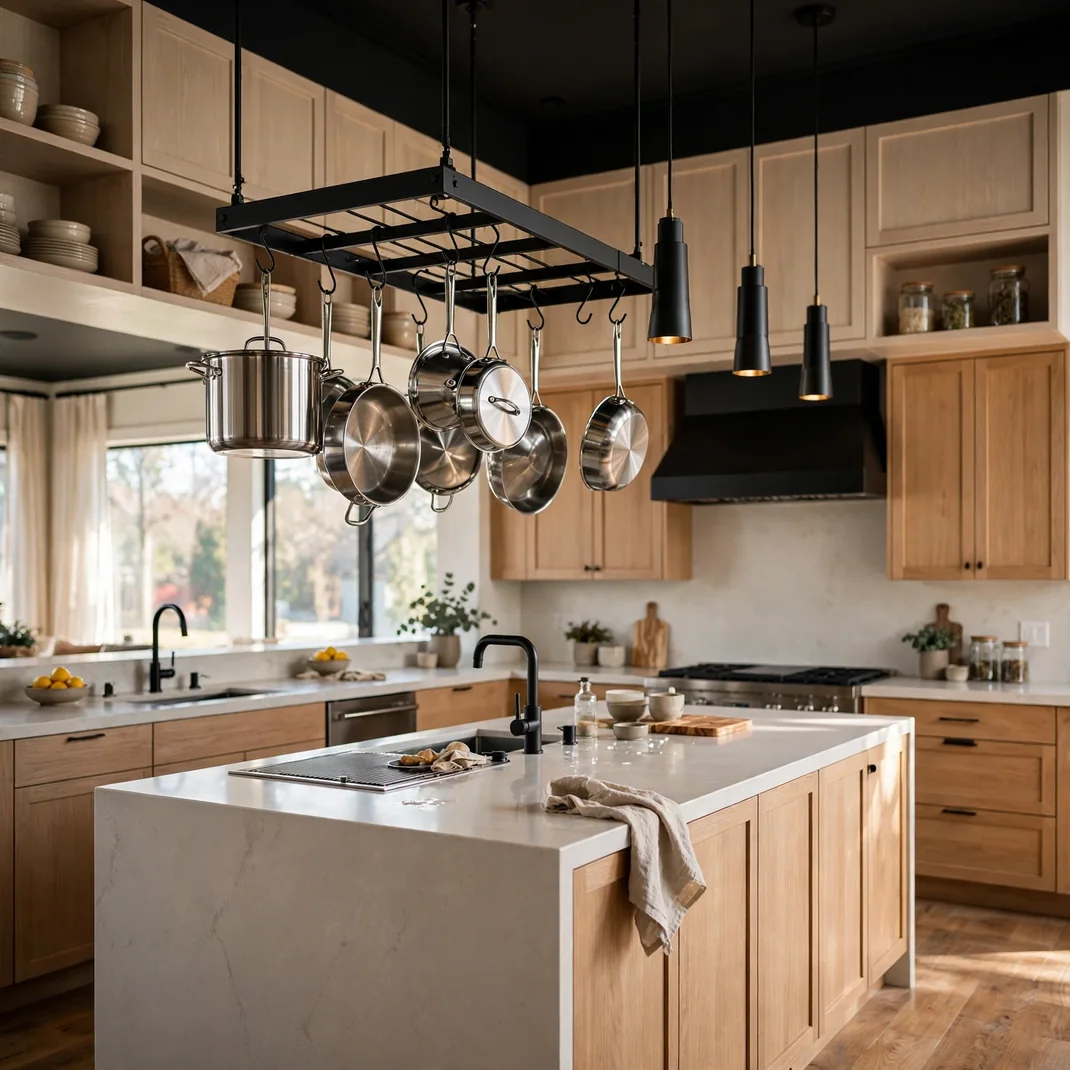 Design 22 Ceiling Hung Pot Rack