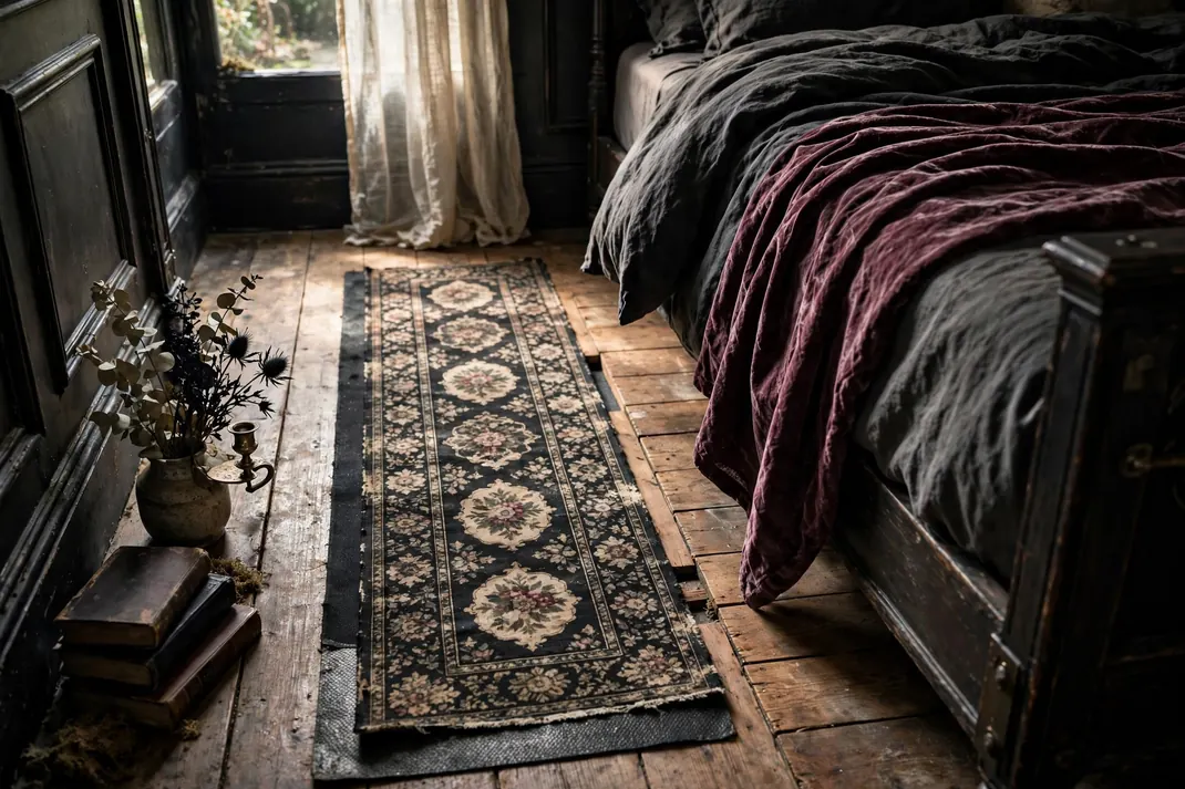 Design 22 Lay A Soot And Cranberry Aubusson Runner