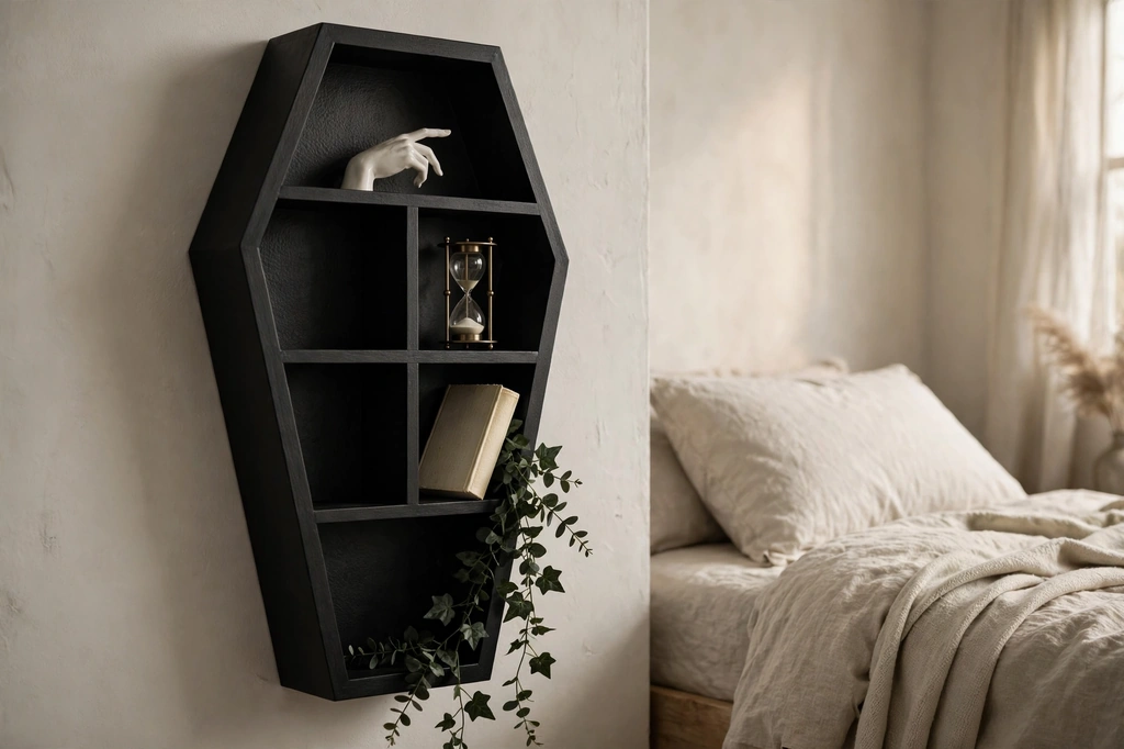 Design 23 Mount A Coffin Shaped Curiosity Shelf
