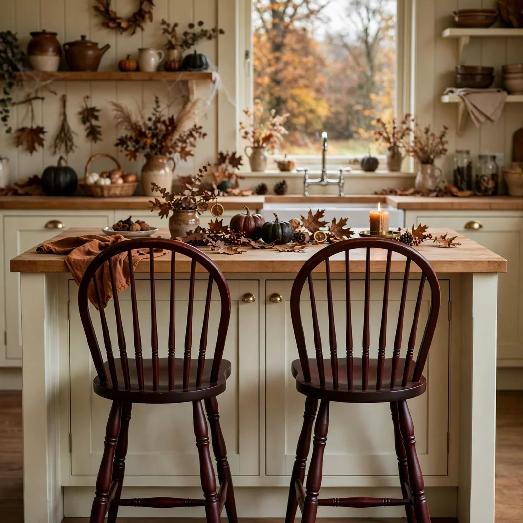 Design 23 Paint Windsor Stools In Oxblood Red