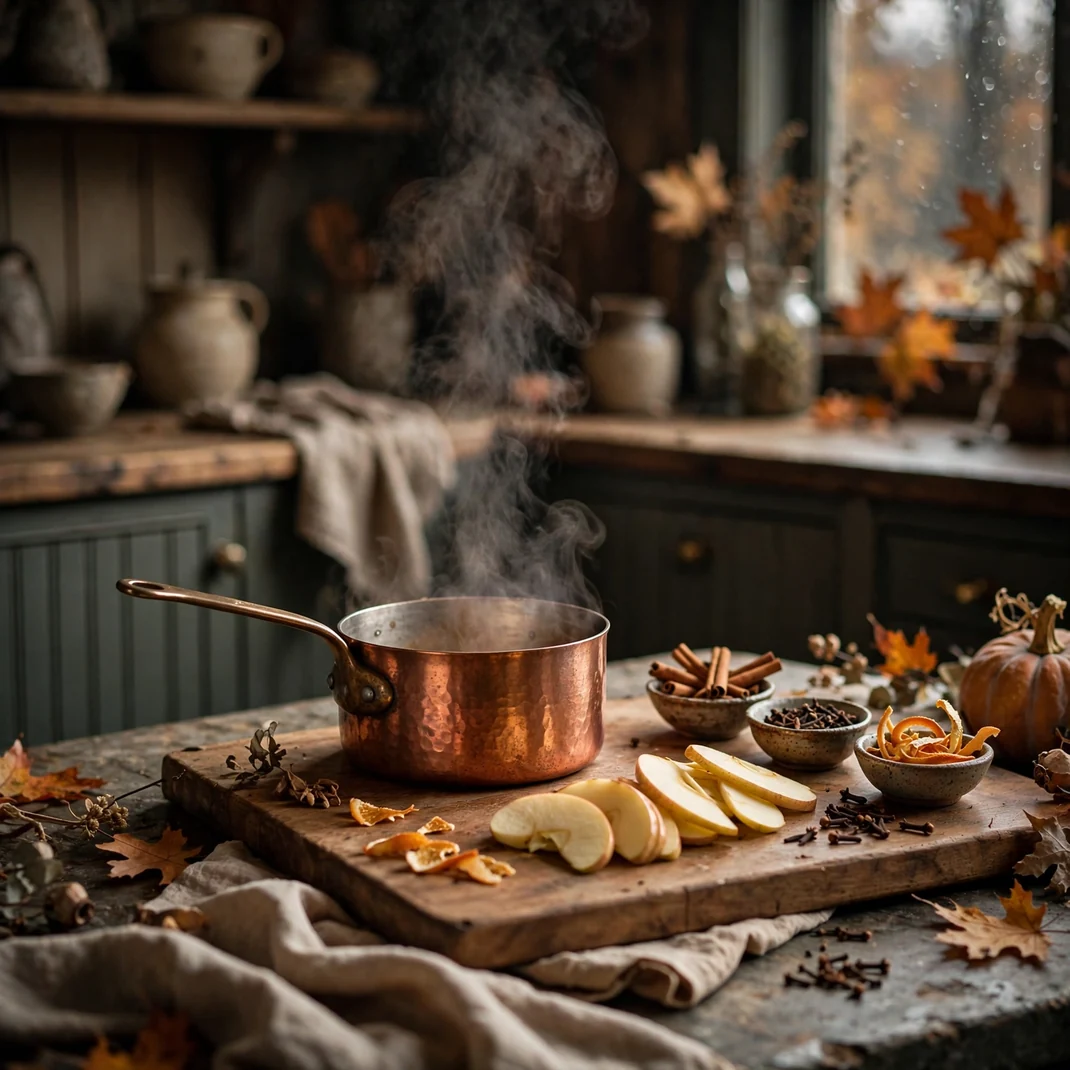 Design 24 Finish With A Copper Simmer Pot Station