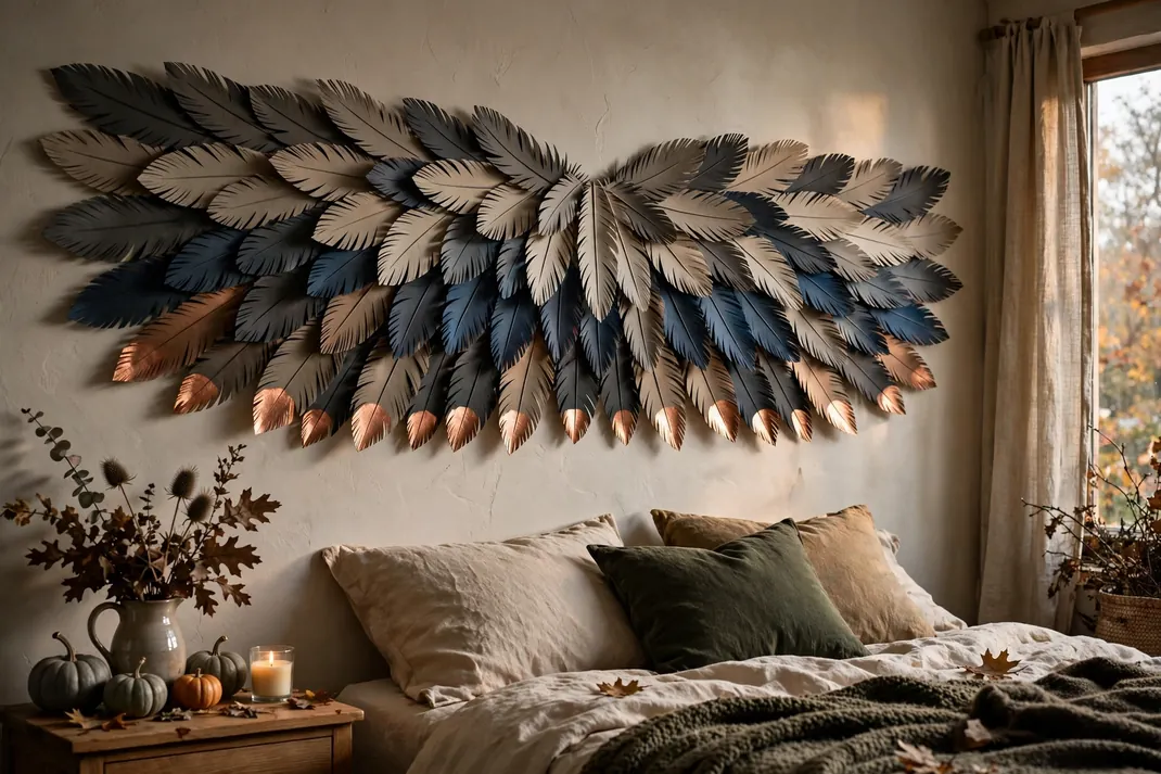 Design 25 Feather An Owl Wing Paper Panel