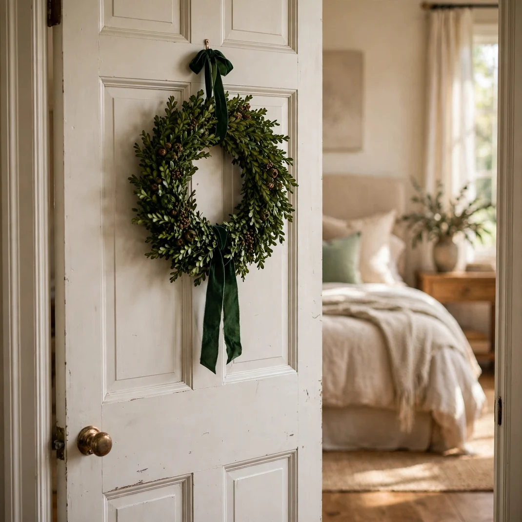 Design 3 Boxwood Wreath Door