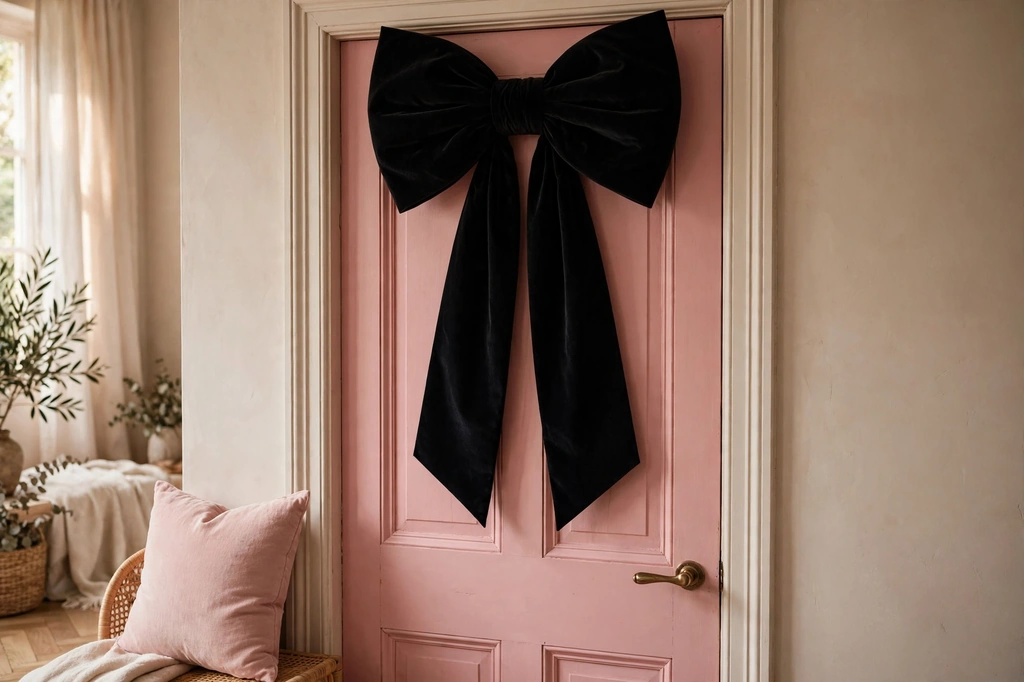 Design 3 Crown A Doorway With An Oversized Black Velvet Bow