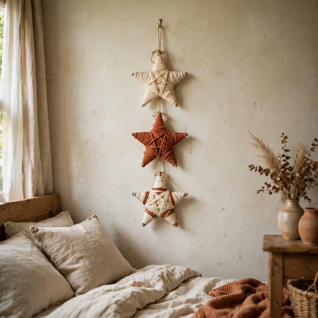 Design 3 Yarn Wrapped Stars