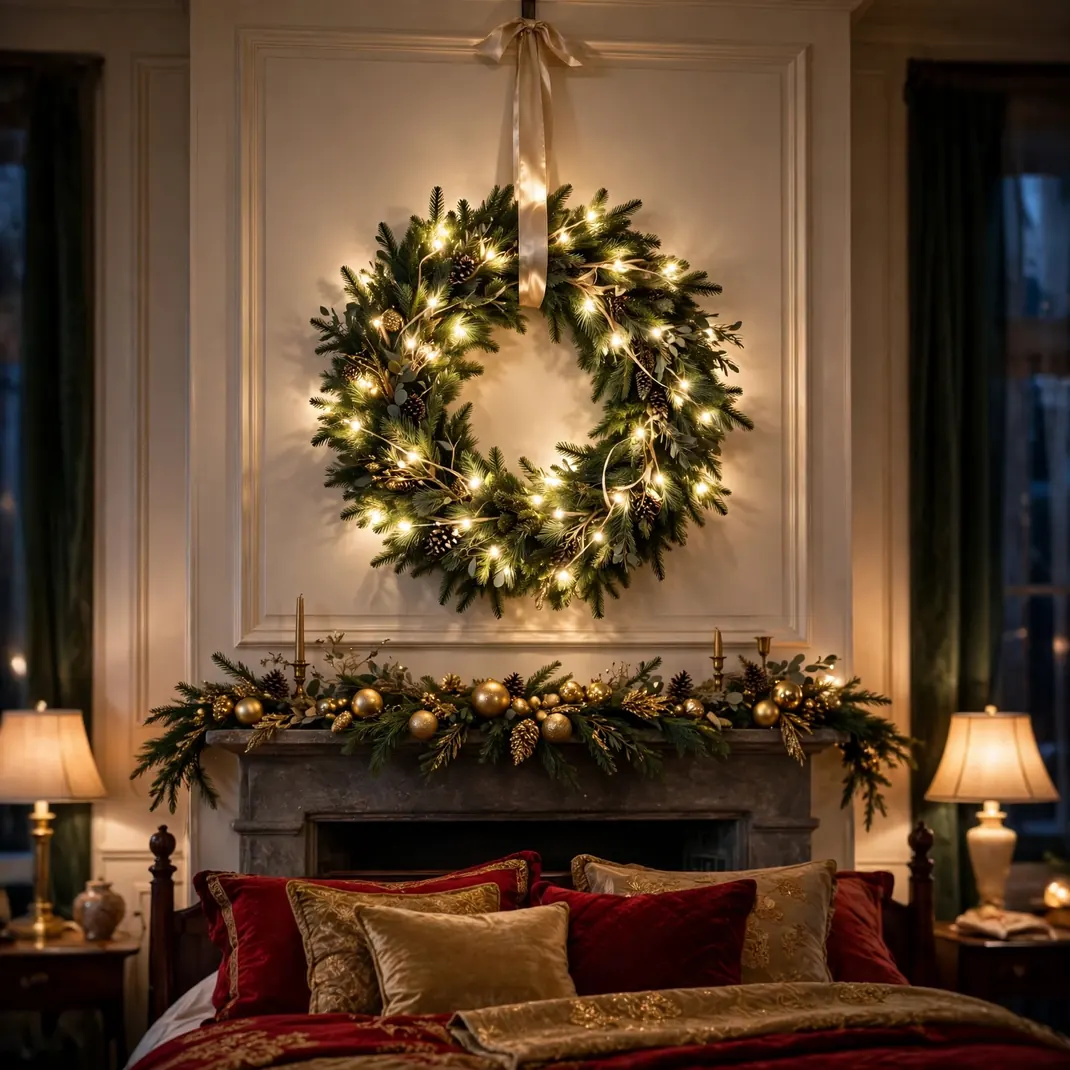 Design 4 Led Lit Wreath Wall