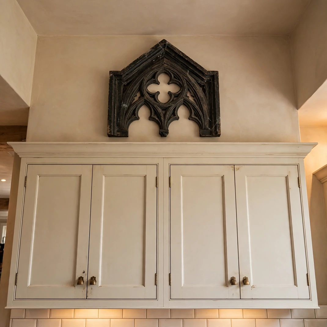 Design 5 Crown The Cabinets With Architectural Salvage