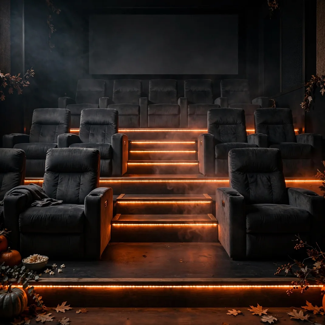 Design 5 Ember Orange Led Riser Edges