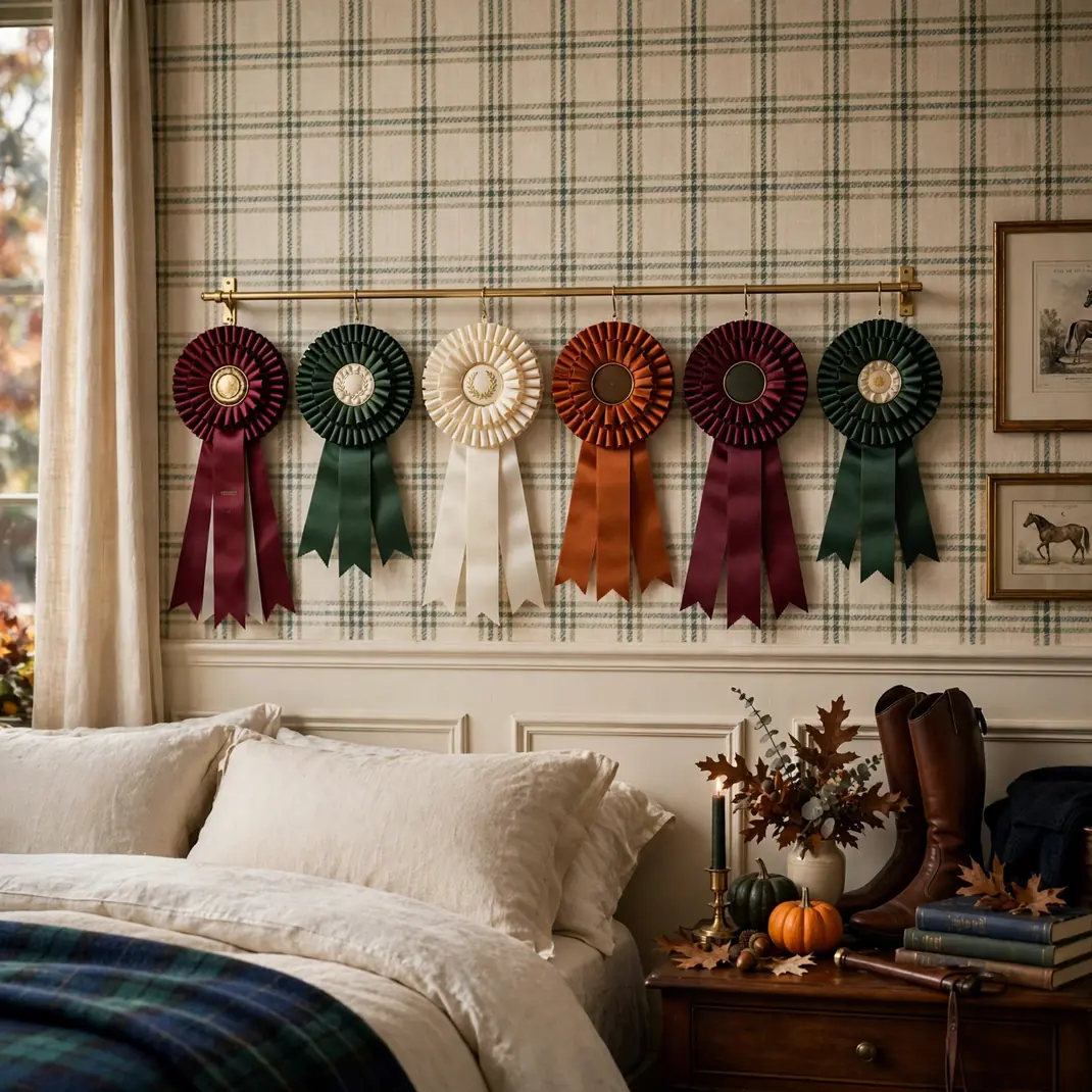 Design 6 Hang An Equestrian Rosette Ribbon Rail