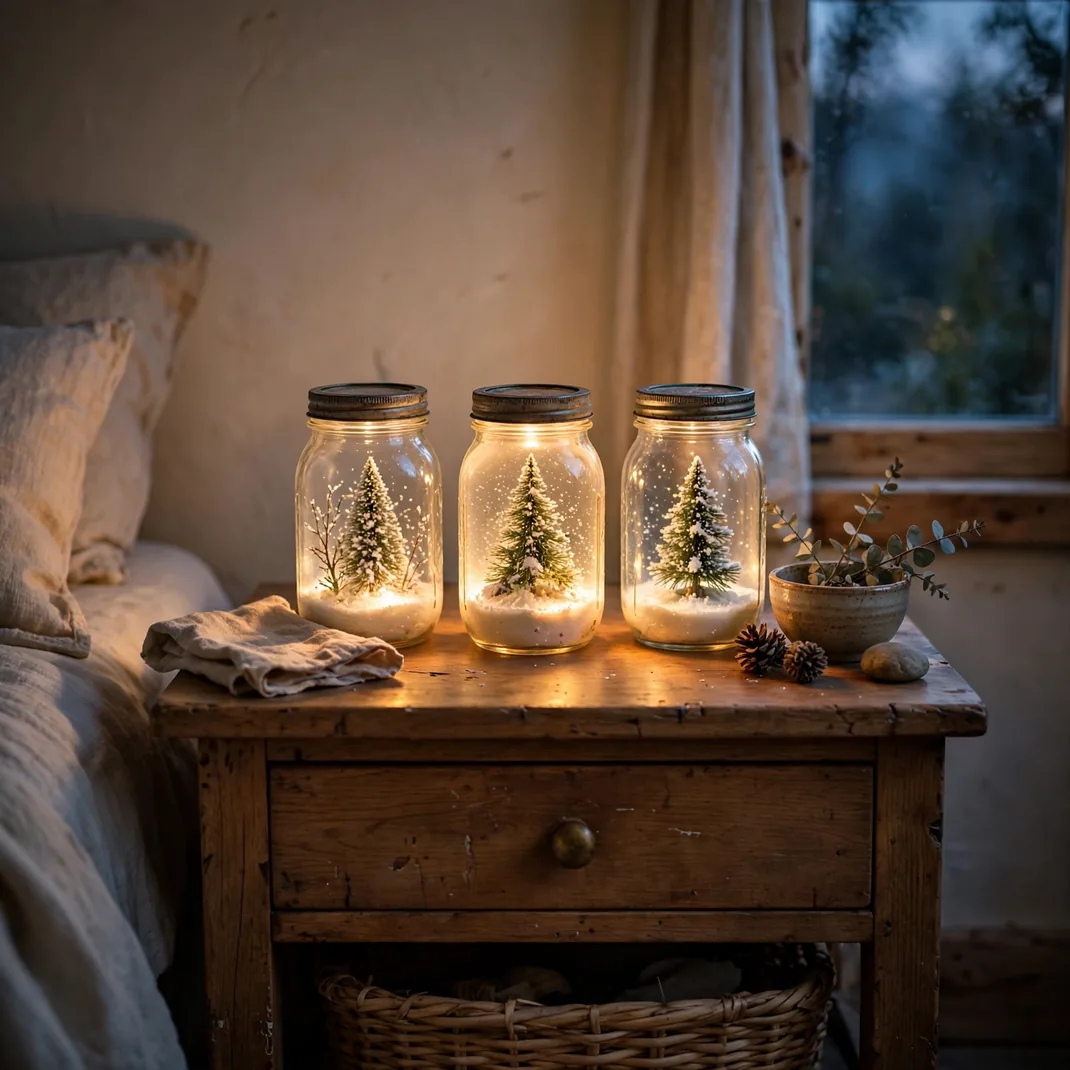 Design 6 Mason Jar Snow Globes
