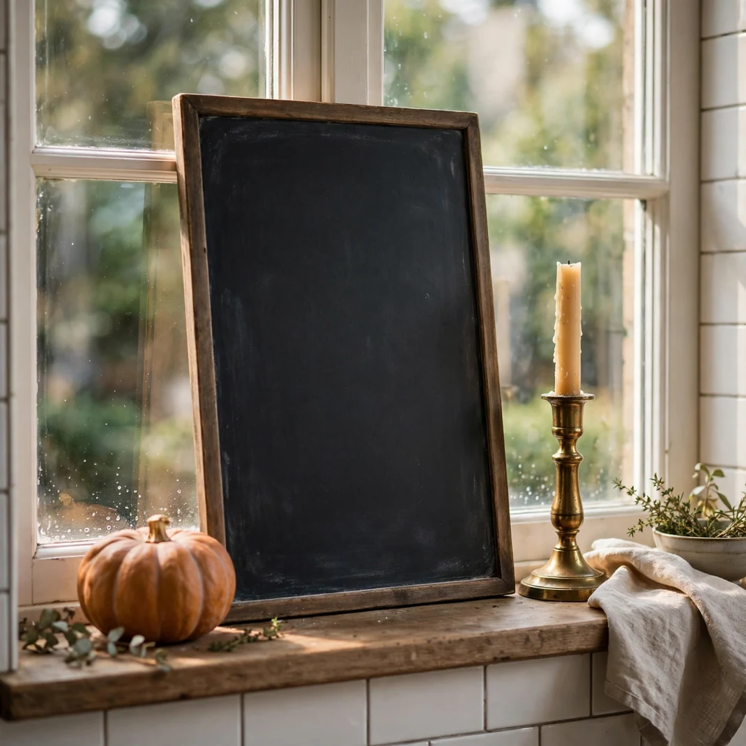 Design 6 Turn The Sill Into A Chalkboard Seasonal Menu Board