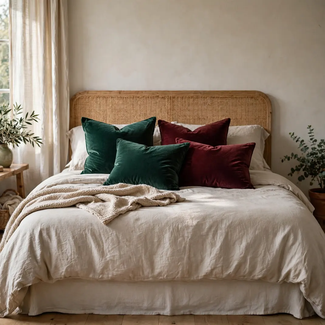Design 6 Velvet Throw Pillows