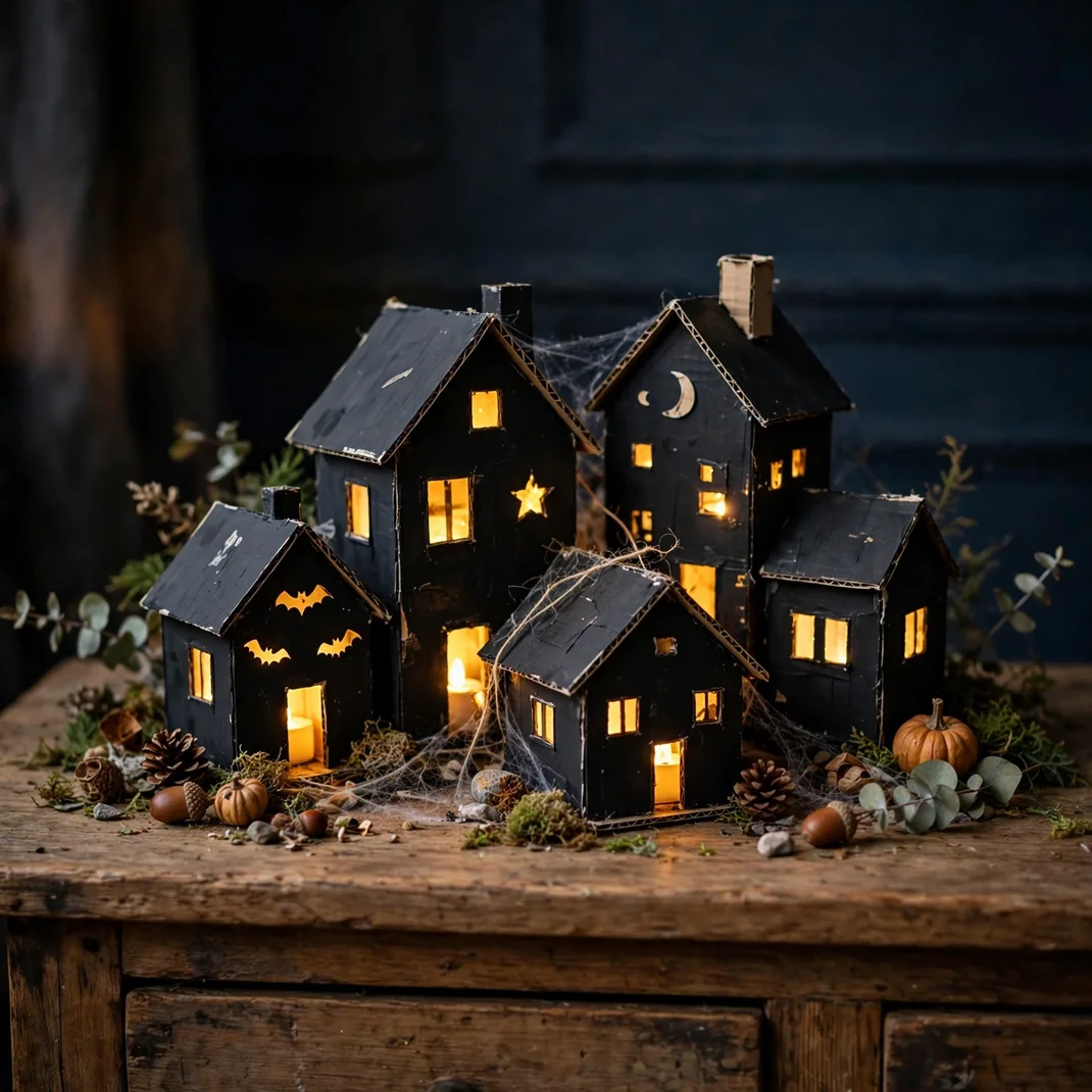 Design 7 Build A Cardboard Haunted House Village