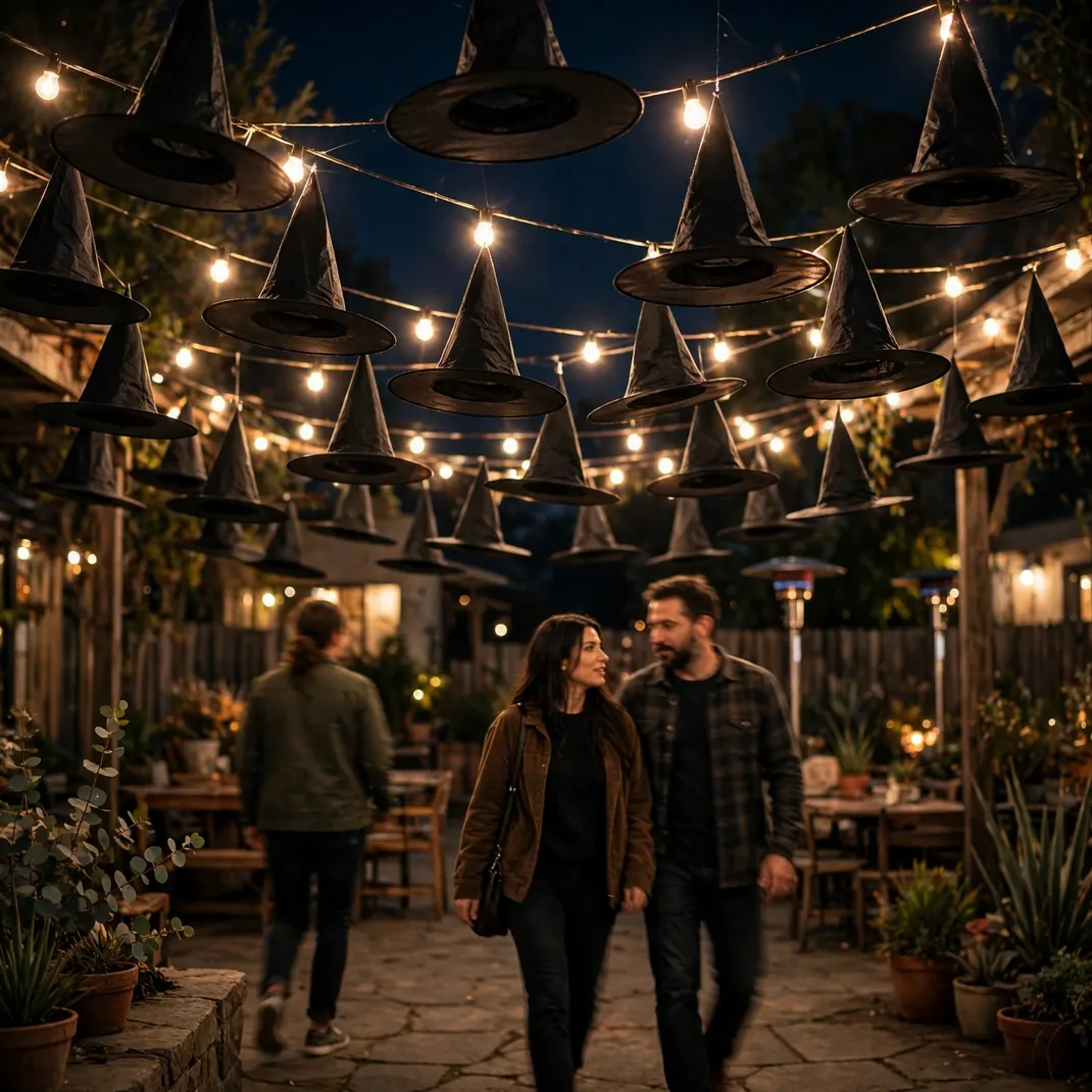 Design 7 Hang Witch Hats From The Lights