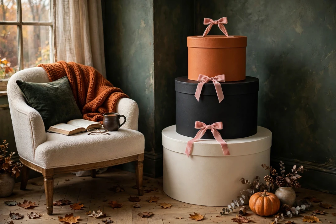 Design 7 Stack A Tower Of Bow Handled Hatboxes