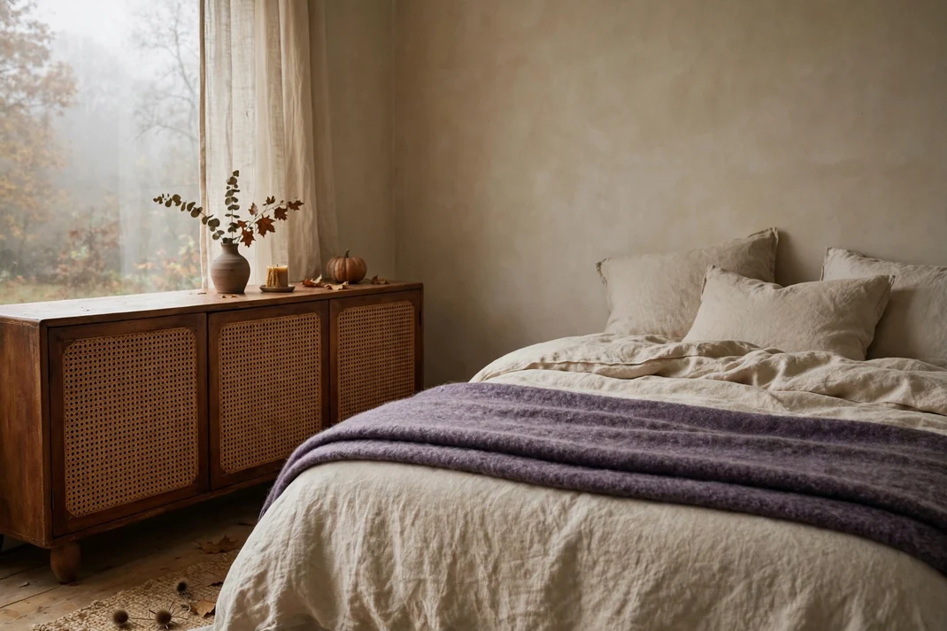 Design 7 Warm Heather Wool With Burnt Sienna Cane