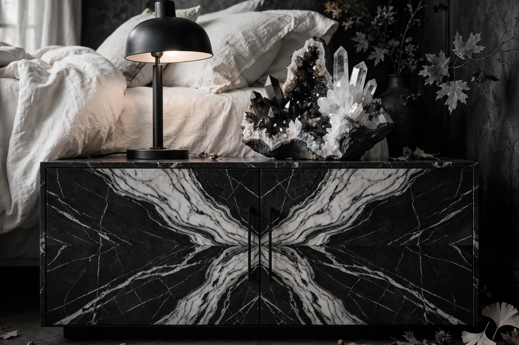 Design 8 Build A Book Matched Marble Nightstand Moment
