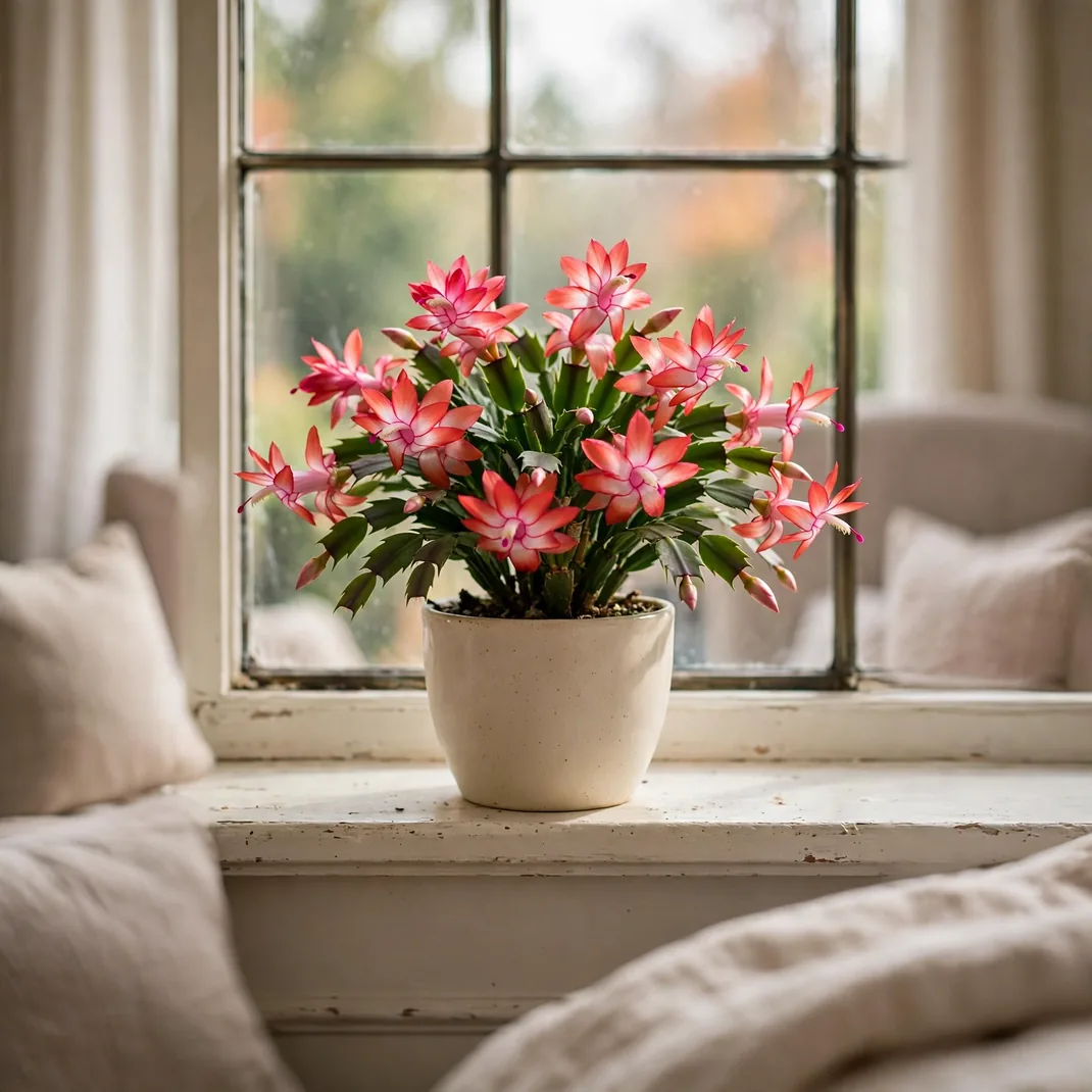 Design 8 Christmas Cactus Windowsill