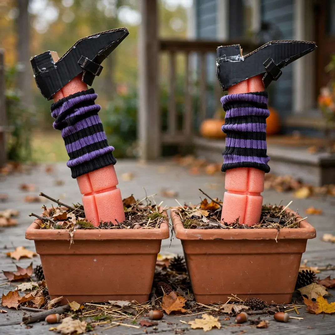 Design 8 Craft Witch Legs For Planters