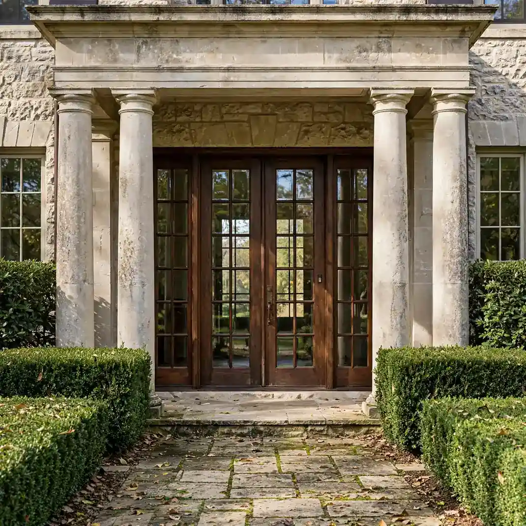 Design 8 Double Doors With Glass Sidelites
