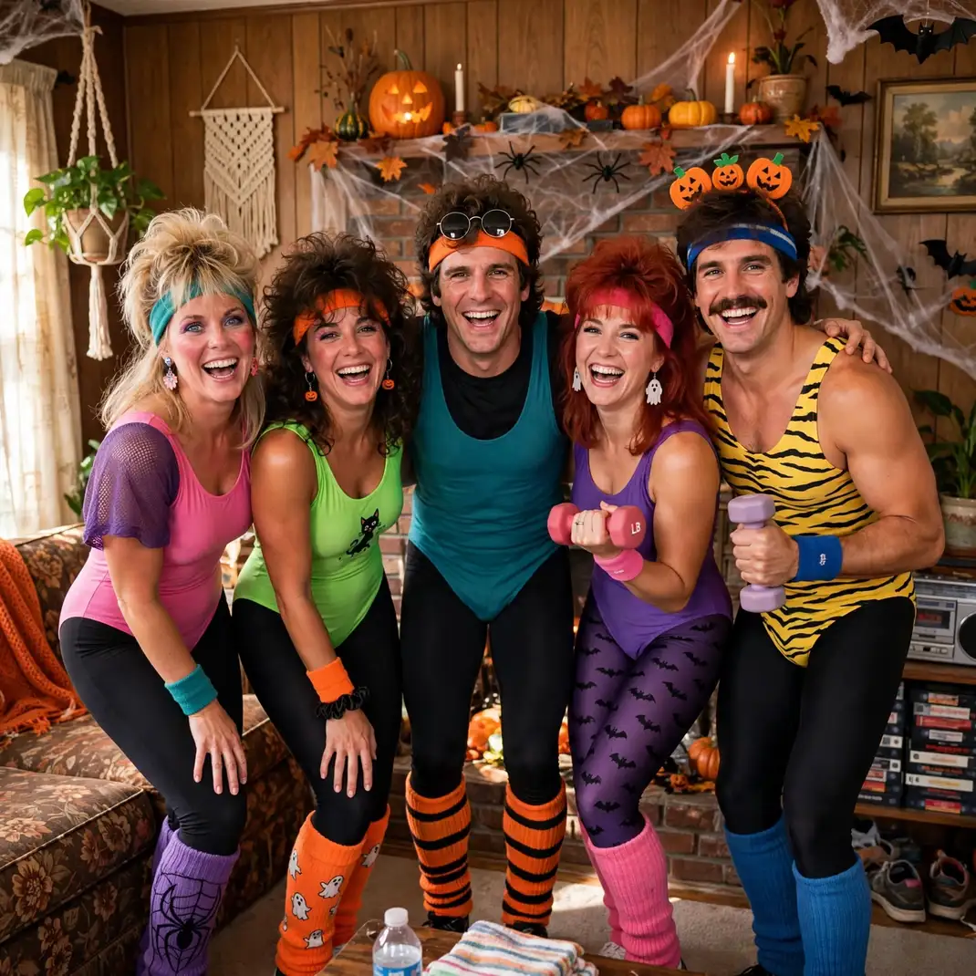 Design 8 Wear Leg Warmers And Big Hair Costumes