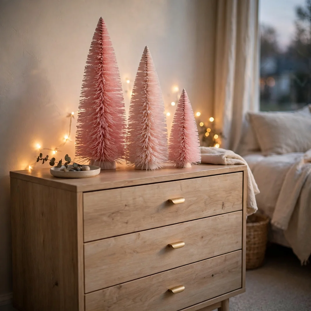 Design 9 Pink Bottle Brush Trees