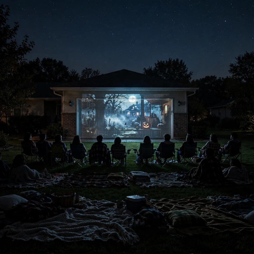 Design 9 Project A Drive In Movie On The Garage
