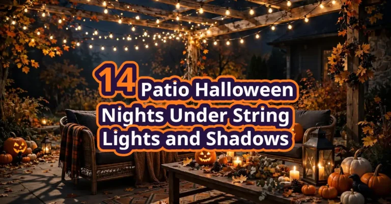 14 Patio Halloween Nights Under String Lights and Shadows