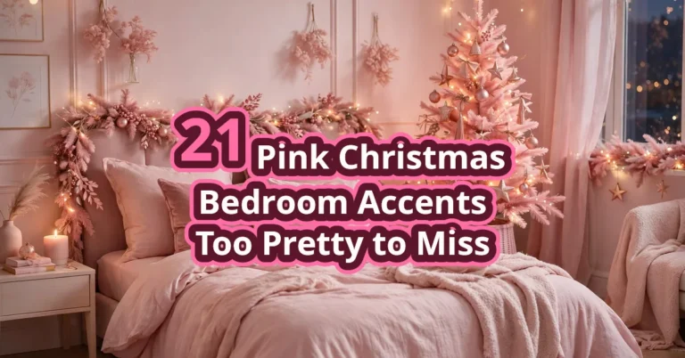 21 Pink Christmas Bedroom Accents Too Pretty to Miss