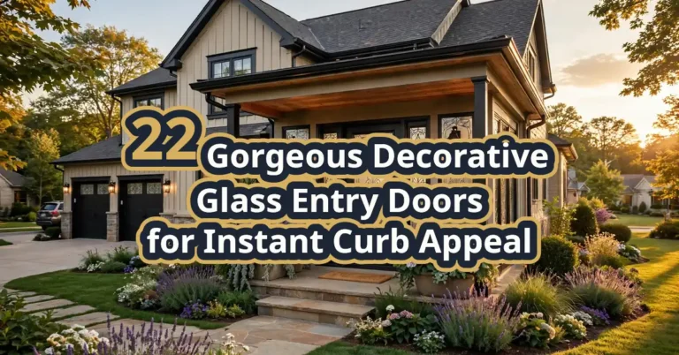 22 Gorgeous Decorative Glass Entry Doors for Instant Curb Appeal