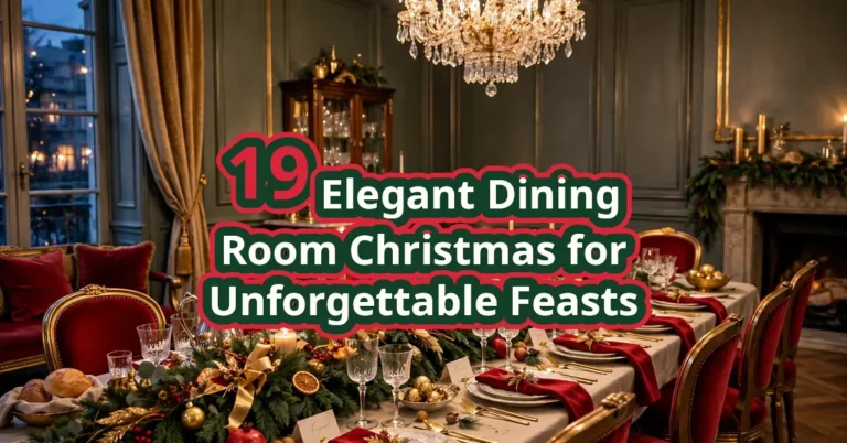 19 Elegant Dining Room Christmas for Unforgettable Feasts