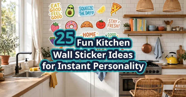 25 Fun Kitchen Wall Sticker Ideas for Instant Personality